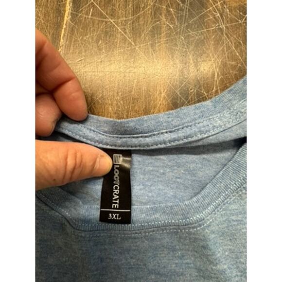 LootCreate T-Shirt 3XL, Blue W/Graphics - Picture 4 of 7